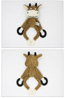 Muñeco Interactivo de Mascota de Dibujos Animados Sonidos Rápidos de Cachorro Corduroy Peluche de Mono Goma de Tres Colores Juguete de Res Oso - details 8