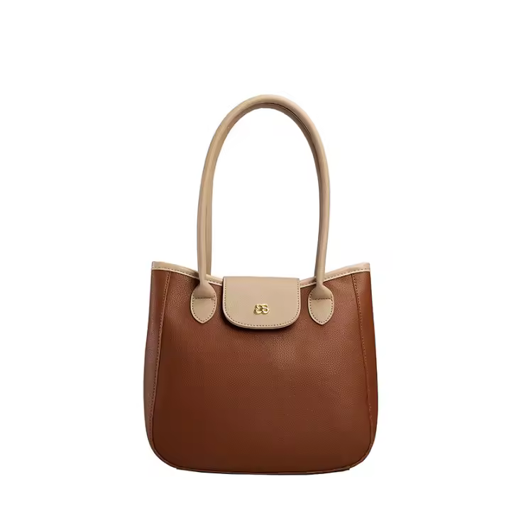Bolso de mano de gran capacidad para mujer 2025 nueva moda casual bolso de hombro textura versátil bolso de trabajo. - 1