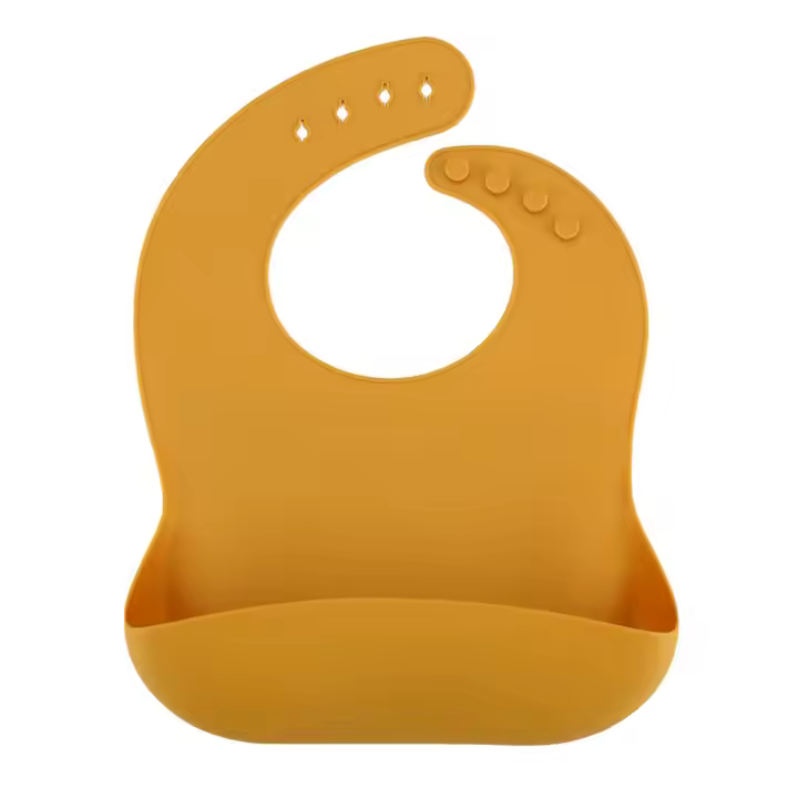 Baberos suaves impermeables para bebé, bonitos dibujos animados impresos, babero ajustable para niños y niñas, material de alimentación para el almuerzo del bebé - 1