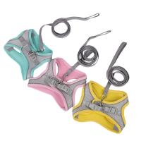 Conjunto de arnés ajustable para perros y gatos, chaleco para cachorros, Bulldog Francés, Chihuahua, Collar para perros pequeños, correa para mascotas - details 5