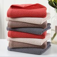 Paño de cocina de algodón para el hogar, paño de limpieza de panal, toalla de mano absorbente ultrasónica, 6 piezas - details 2