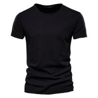 Novedad de verano, camiseta de manga corta de color sólido para hombre, ajustada, de algodón de bambú, talla europea, estilo coreano, camiseta informal de moda para hombre - details 19