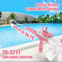 Pistola de Agua Eléctrica Dispara a Largo Alcance Diversión de Verano en la Playa y Piscina - details 3