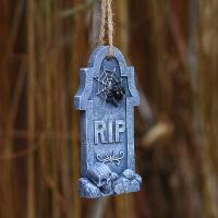 4 Uds Mini RIP lápidas calaveras DIY cementerio ataúd cementerio miniatura decoración de Halloween accesorios de adornos de jardín de hadas - details 12