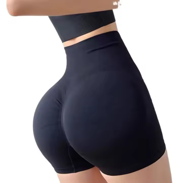 Pantalones cortos de Yoga transpirables para mujer, ropa deportiva de cintura alta, mallas elásticas sin costuras para Fitness, verano - 1
