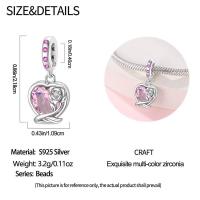 Abalorio Original de Plata de Ley 925 para mujer, abalorio de alta calidad adecuado para pulsera DIY, cuentas de amor para el Día de San Valentín, regalos de joyería para fiesta, nuevo - details 78