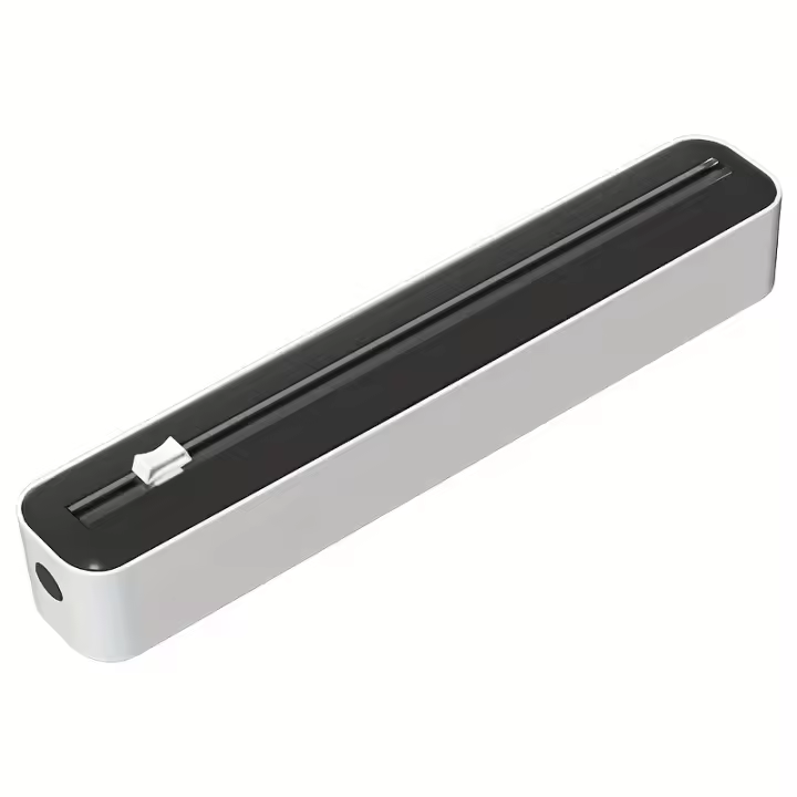 Cortador de película adhesiva, artefacto de refrigerador sin lágrimas para cocina casera, caja de corte de cubierta de película adhesiva multifuncional para colgar en la pared magnética - 1