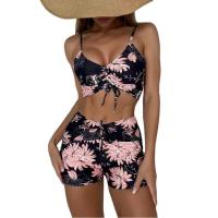 Bikinis de cintura alta para mujer _ bañadores con botones _ bañadores con motivos florales _ bóxers - details 15