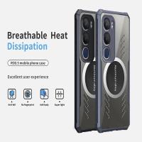 Funda para VIVO Y19s, Y17s, Y15s, Y02s, Y28, Y51, Y31, Y22s, Y33s, Y21T, 4G, 5G, cubierta magnética de disipación de calor, carcasa de teléfono delgada transparente - details 6