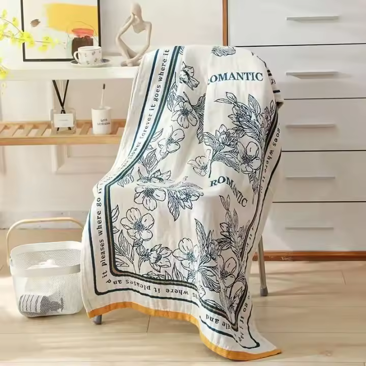 Nórdico 21 estilos Nuevos Bohemios ral impresión adulto suave gasa de algodón absorbente Toalla de baño de playa accesorios de baño 80 × 160 CM - 1