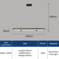 NEO Gleam-candelabro moderno minimalista para comedor, cocina, Bar, candelabros de moda, colgante de correo gratis, iluminación LED - details 0