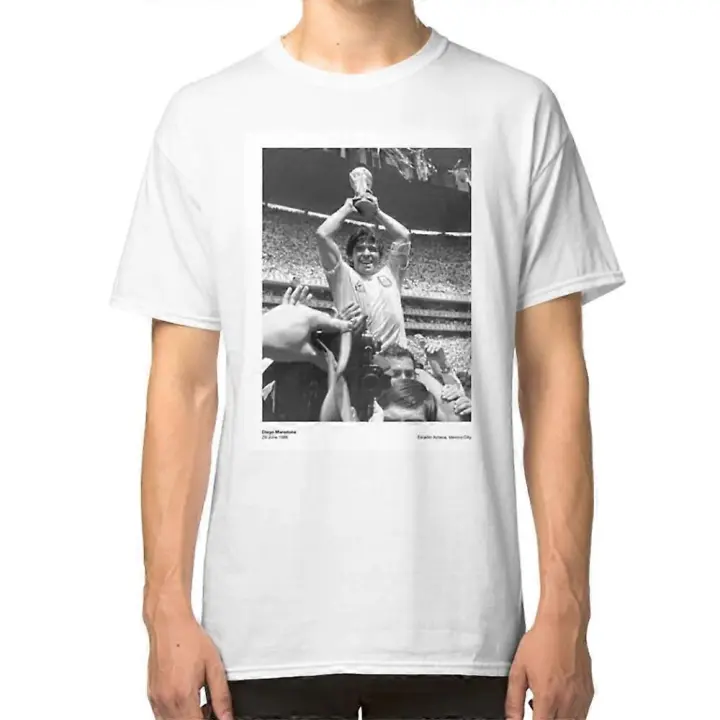 Camiseta de Diego Maradona Moda para Hombres Material de Algodón Camisetas - 1