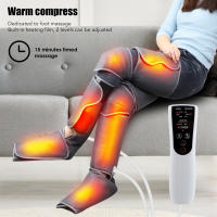 Masajeador inteligente para piernas, dispositivo de 3 velocidades, compresa caliente, presión de aire, vibración, relaja los músculos, alivia la fatiga, muslo y pantorrilla - details 0