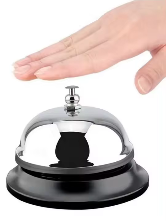 Campana artesanal navideña para mostrador de Hotel y cocina, campana de llamada para restaurante, Bar, servicio, hogar - 1