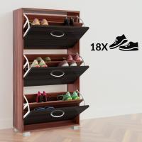 Mueble para 18 Pares Organizador Zapatos 3 Puertas Compacto 115x61x24cm - details 30
