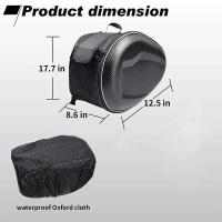 Bolsas de sillín de ajuste Universal, caja de bolsa de viaje para horquilla de almacenamiento, casco lateral de motocicleta, 2 uds. - details 4