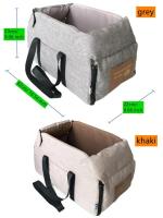 Portador de Mascotas para Coche Portátil Cama de Asiento Central para Perros y Gatos - details 0