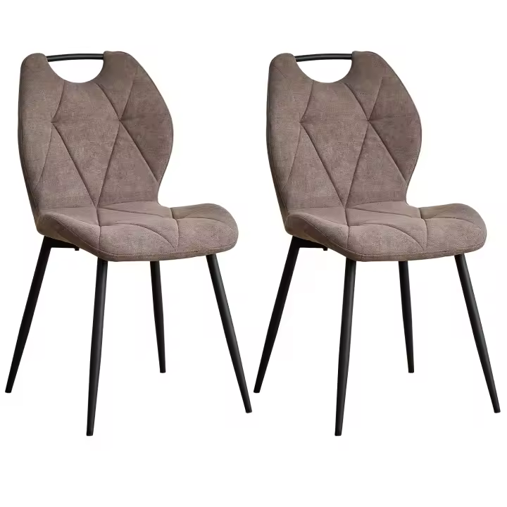 EGOONM 2/4/6PCS Silla de comedor moderna, cómodas sillas tapizadas con patas de metal para cocina/sala de estar/dormitorio - 1