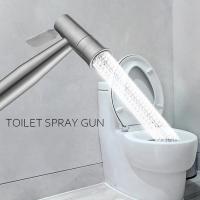 RODILLERA de Bidé de Inodoro de Acero Inoxidable 304 para Lavado de Anus con Ducha y Asiento de Inodoro Pulverizador de Ducha de Doble Función Montaje en Pared - details 0
