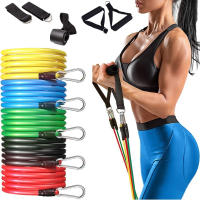 Set de Banderas de Resistencia de Yoga 11 Piezas de Tubo Elástico de Goma P potencia para Gimnasio en Casa Fitness Entrenamiento - details 6