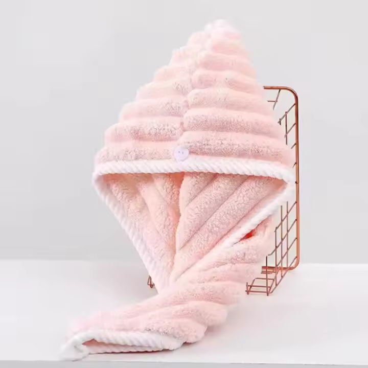 Gorro para el cabello seco para mujer, pañuelo engrosado y súper absorbente para limpiar el cabello, gorro de secado rápido, toalla para el cabello seco - 1
