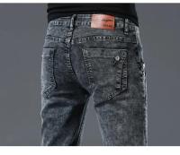Jeans de Hielo de Moda para Hombres Pantalones de Denim Deslavados Retro con Estilo para Otoño - details 19