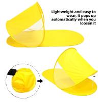 Carpa de playa para acampar con protección solar para exteriores, sin necesidad de construir, carpa de playa de apertura rápida, carpa de playa con forma de zapatilla azul - details 1