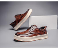 Las nuevas suelas de plataforma para hombre son zapatos de cuero casuales, versátiles y a la moda. - details 11