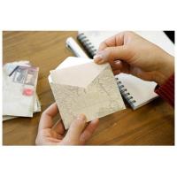 Mini sobres de papel de carta de felicitación Retro, papelería Vintage, tarjeta, 12 unidades por lote - details 4