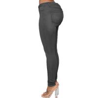 Vaqueros desgastados de mujer Pantalones lápiz Tallas grandes - details 2