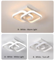 Luz LED Moderna TOMAXIN con Marco Cuadrado Negro y Blanco de 24CM para Iluminación de Salas Dormitorios y Pasados Interiores Ajustable en Color - details 12
