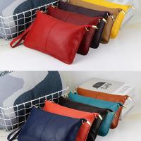 Bolso cruzado de cuero auténtico para mujer Cierre de cremallera, correa ajustable, estilo azul marino Accesorio casual perfecto para uso diario - details 5