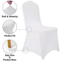 Fundas elásticas de LICRA para silla de boda, cubierta Universal para restaurante, banquete, Hotel, comedor, fiesta, 2 estilos, 10 piezas - details 2