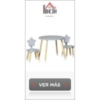 Juego de Muebles para Niños Pequeños Conjunto de Mesa y Sillas de 3 Piezas Verde y Blanco - details 8