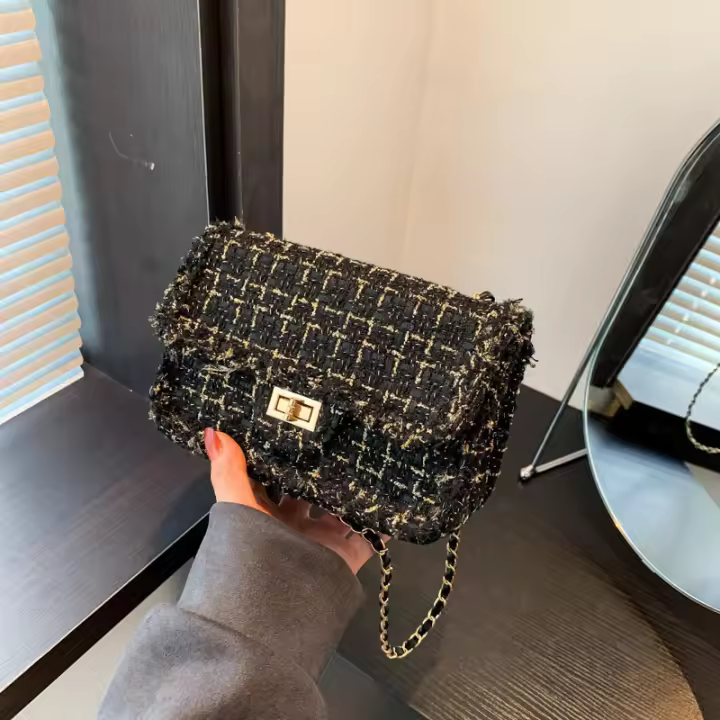 Temperamento Tejido Bolso De Moda, Nueva Primavera Y Verano Cadena De Un Solo Hombro Bolso Bandolera - 1