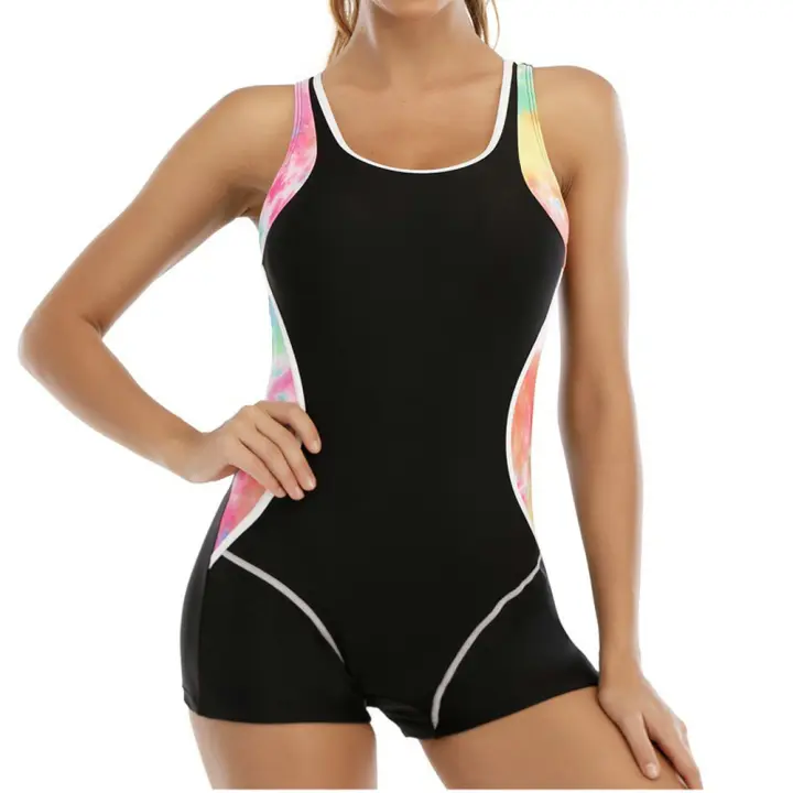 Bañador deportivo de una pieza para mujer, ropa de playa atlética, para Surf, 2024 - 1