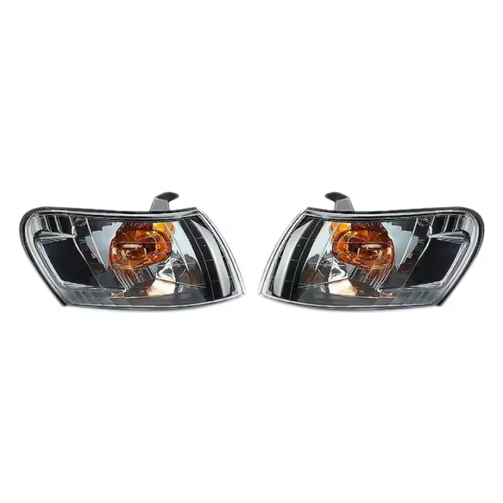 2 uds lámpara de esquina delantera de coche luces lente negra para Toyota Corolla AE100 E100 AE101 1993-1997 lámpara sin arnés de cables - 1