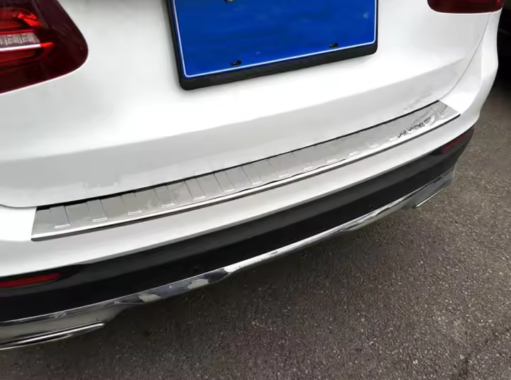 Protector de Parachoques Trasero para Mercedes Benz GLC-Class X253 Placa de Protección de Alta Acero Cromado Motors Accesorios de Acabado Cromado - 1