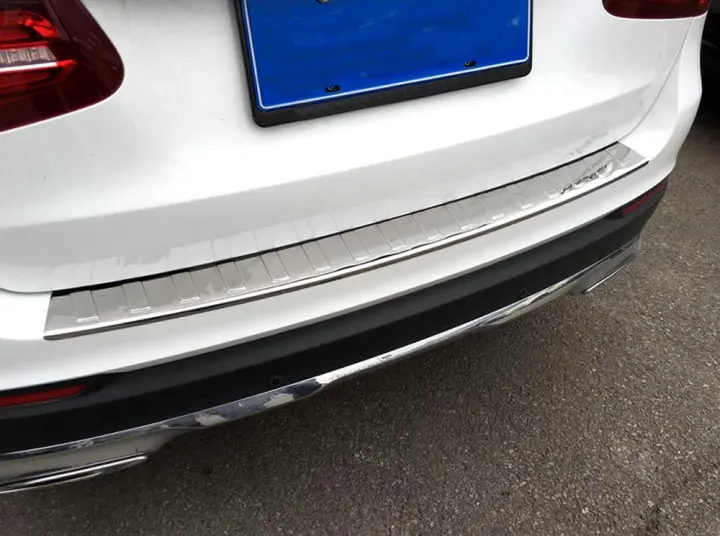 Protector de Parachoques Trasero para Mercedes Benz GLC-Class X253 Placa de Protección de Alta Acero Cromado Motors Accesorios de Acabado Cromado - 1
