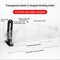 Cubierta protectora antipolvo para sierra de mesa, soporte Universal, enrutador de madera, herramienta dispensadora de carcasa de seguridad, protector de polvo transparente - details 13