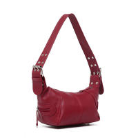 Bolso bandolera de cuero con cremallera, estilo retro europeo y americano, nuevo. - details 23