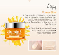 Disaar-Juego de cuidado Facial con vitamina C, limpiador Facial que desvanece las ojeras, crema para ojos, esencia para aclarar las manchas, cuidado VC - details 10