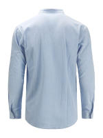 Camisas Polo de Algodón Lino para Hombres Cuello Henley Ligero Colores Sólidos - details 7