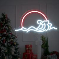 Amanecer puesta de sol onda neón Led luces de señal hogar sala de juegos dormitorio boda fiesta decoración de pared regalos de cumpleaños USB neón LED - details 2