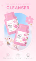 Juego de 40 Uds para el cuidado de la piel, crema hidratante con esencia de flor de cerezo, crema de colágeno para ojos, tónico facial y limpiador, Kit portátil - details 0