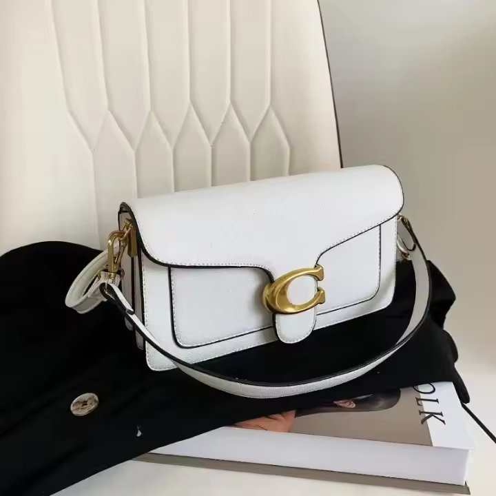 Bolso de mano para mujer con diseño de caviar, pequeño y cuadrado diagonal - 1