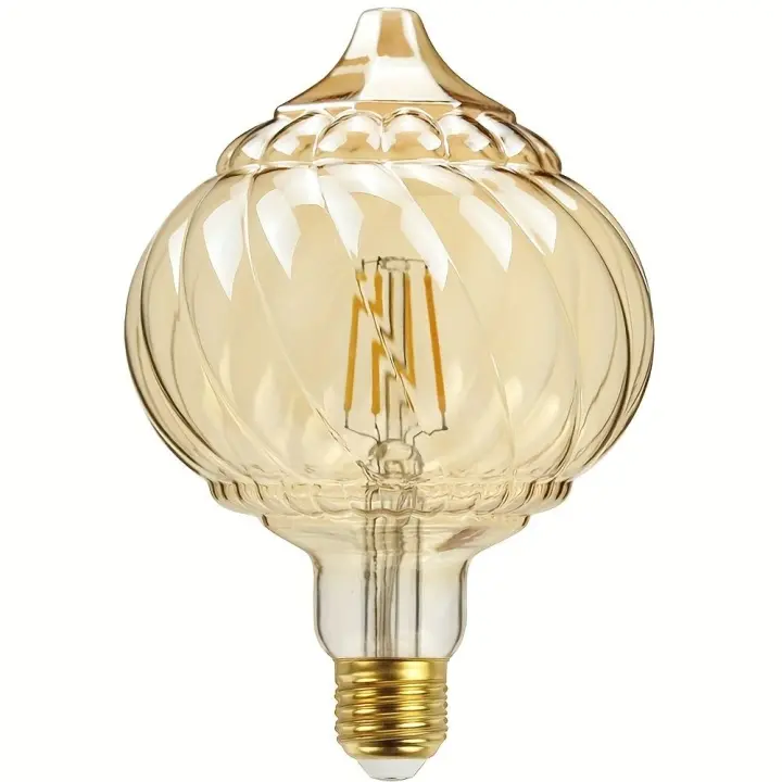 Bombilla LED Vintage Ámbar 4W E27 – Luz Cálida, No Regulable, Decorativa para Hogar Estilo Retro - 1