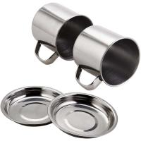 Juego de utensilios para acampar, villa para picnic, utensilios de cocina con ollas, sartenes, botellas de agua para senderismo y viajes, 8 piezas - details 5