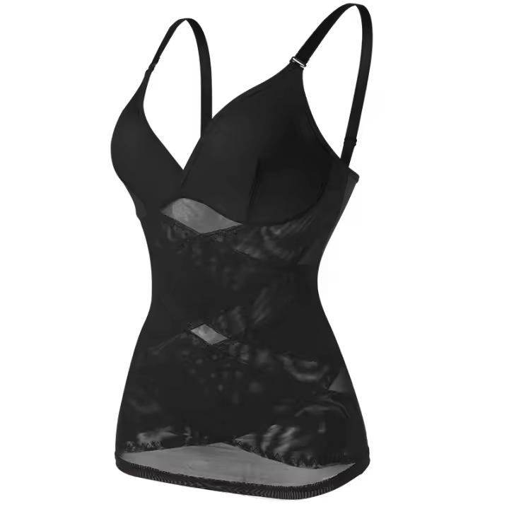 MISSMOLY, sujetador incorporado para mujer, camisola moldeadora, Control de barriga, moldeador de cuerpo, ropa interior adelgazante, corsé de compresión, corpiño, camisetas sin mangas - 1