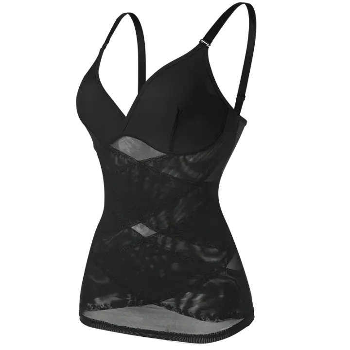 MISSMOLY, sujetador incorporado para mujer, camisola moldeadora, Control de barriga, moldeador de cuerpo, ropa interior adelgazante, corsé de compresión, corpiño, camisetas sin mangas - 1